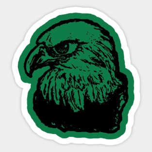 Manga Eagle (black print) Sticker